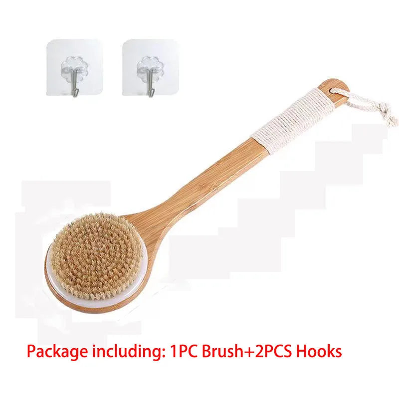 NourishGo Long Handled Body Brush